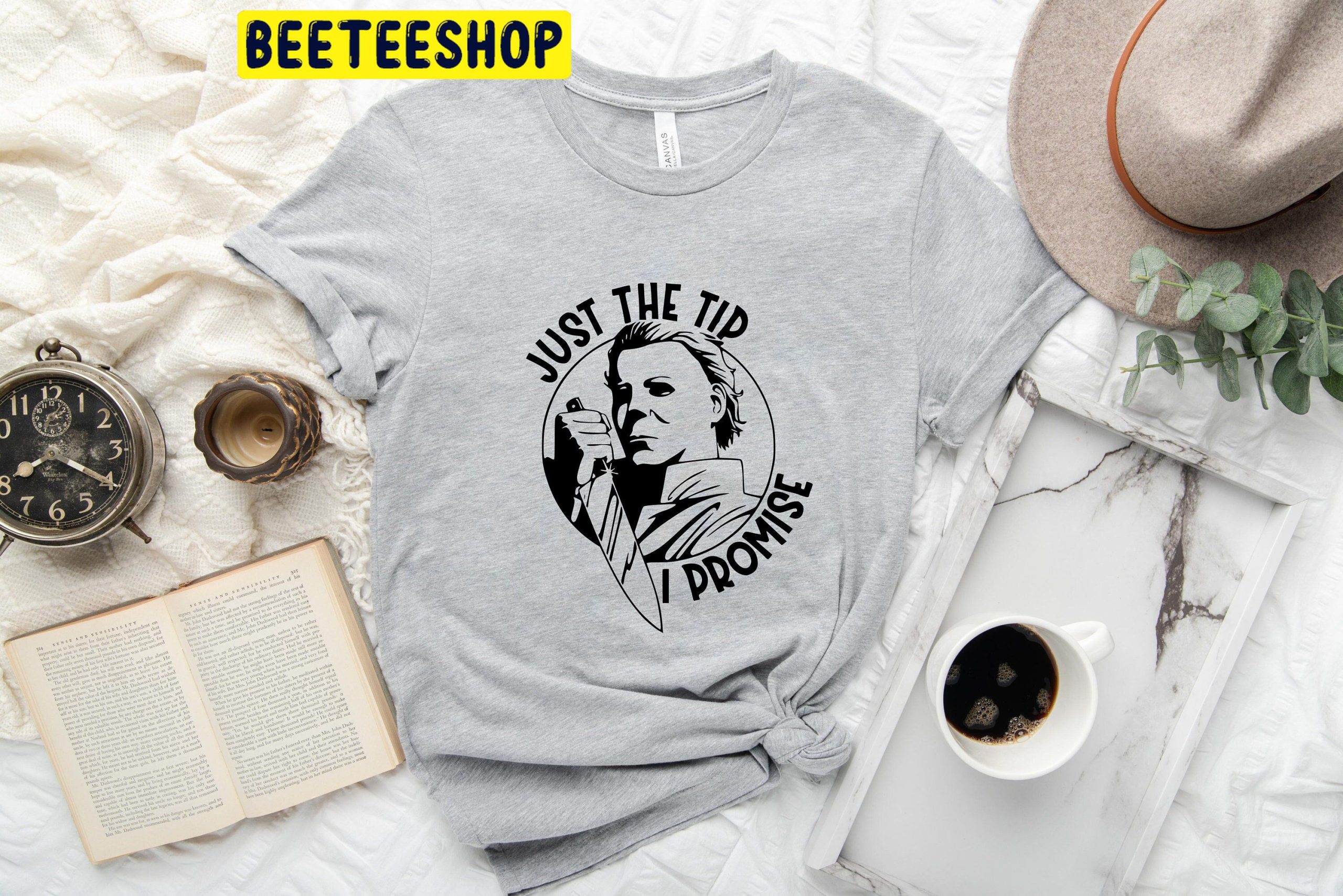 Just The Tip I Promise Funny Halloween Michael Myers Trending Unisex Shirt Just The Tip I Promise Funny Halloween Michael Myers Trending Unisex Shirt