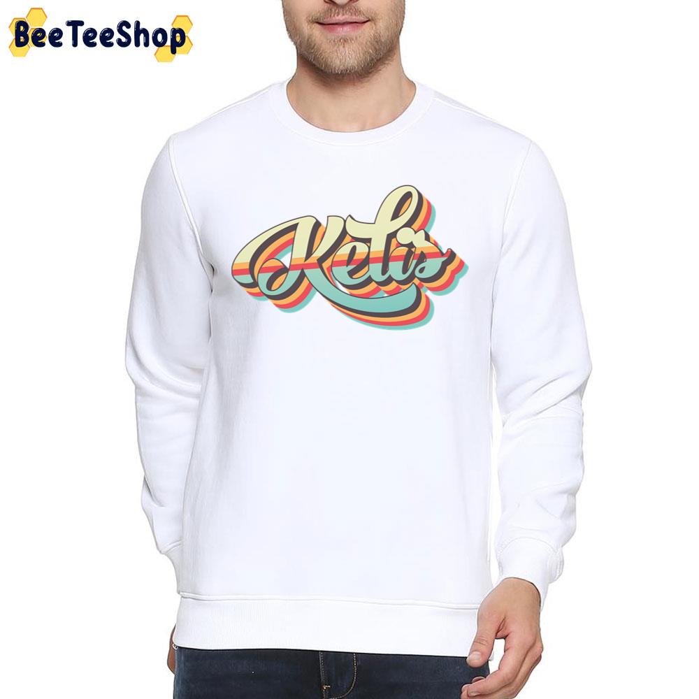 Kelis Name Cool 70s Retro Font Surf Style Design Unisex T-Shirt Kelis Name Cool 70s Retro Font Surf Style Design Unisex T-Shirt