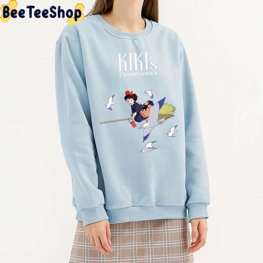 Kiki's Delivery Service Flying With Bird Unisex T-Shirt Kiki's Delivery Service Flying With Bird Unisex T-Shirt