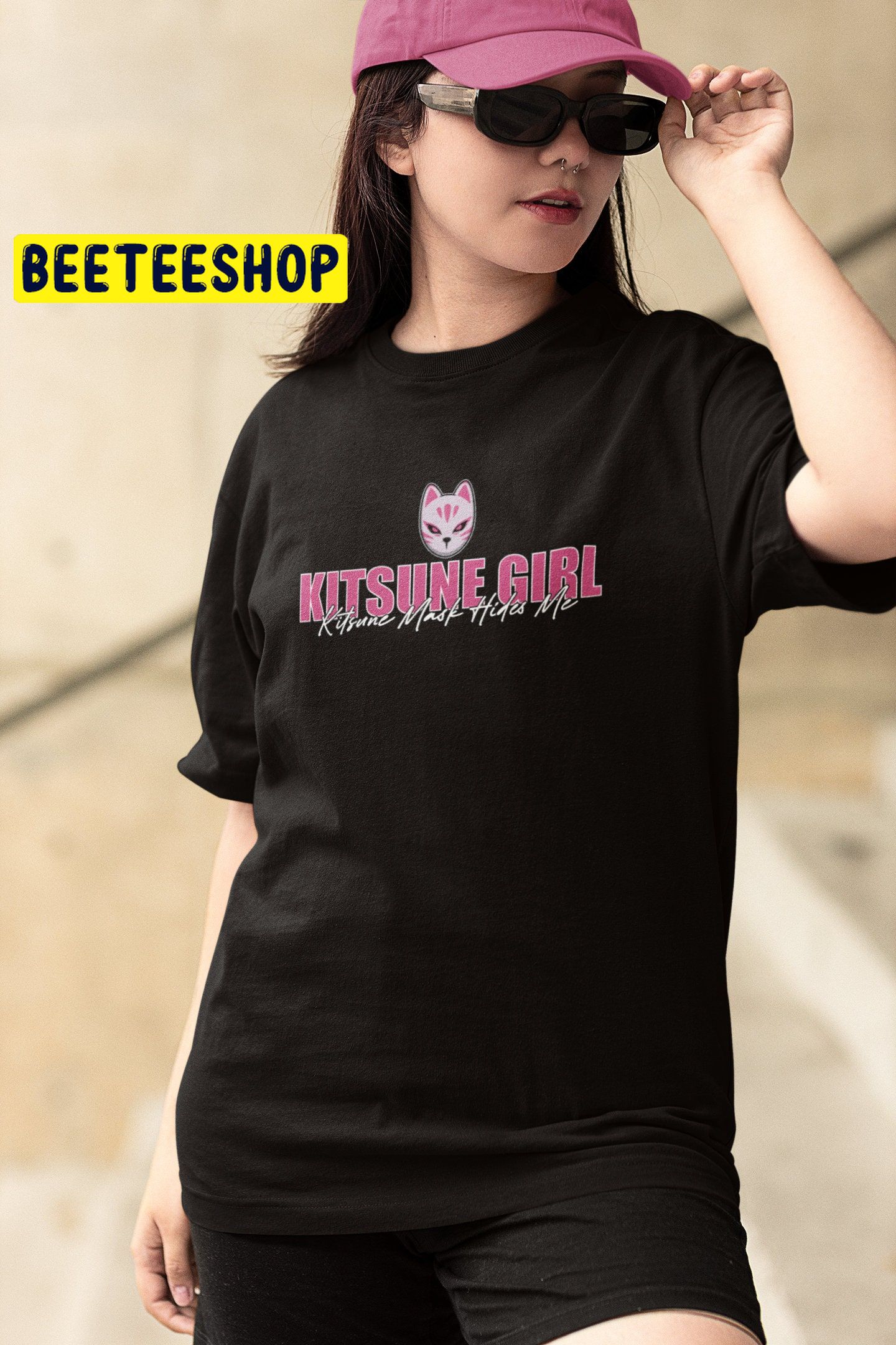Kitsune Mask Kitsune Japanese Double Side Unisex Shirt Kitsune Mask Kitsune Japanese Double Side Unisex Shirt