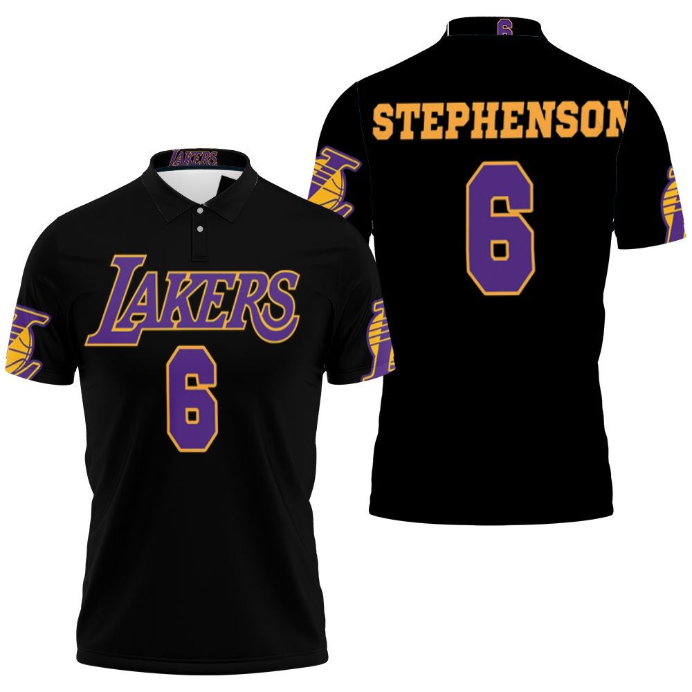 Lance Stephenson Lakers Jersey Inspired Style 3D All Over Print Polo Shirt Lance Stephenson Lakers Jersey Inspired Style 3D All Over Print Polo Shirt