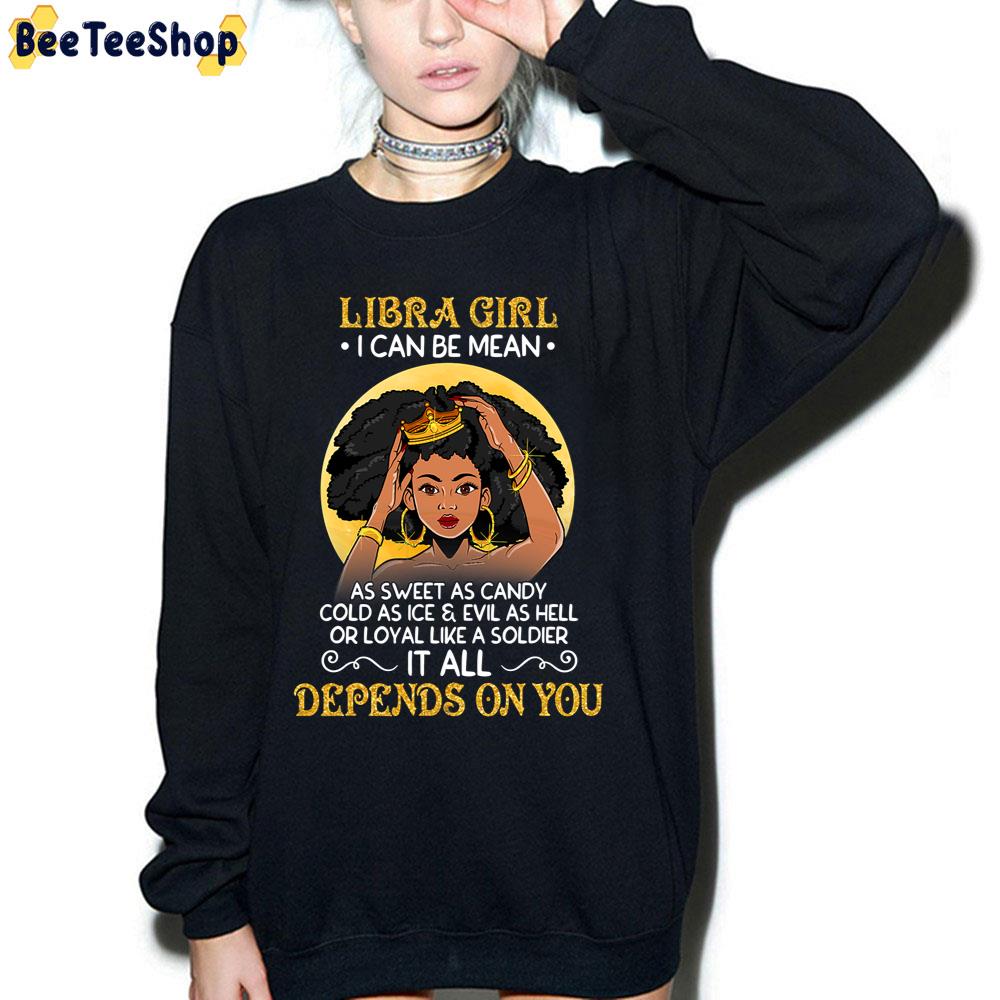 Libra Girls Black Queen September October Birthdays Trending Unisex T-Shirt Libra Girls Black Queen September October Birthdays Trending Unisex T-Shirt