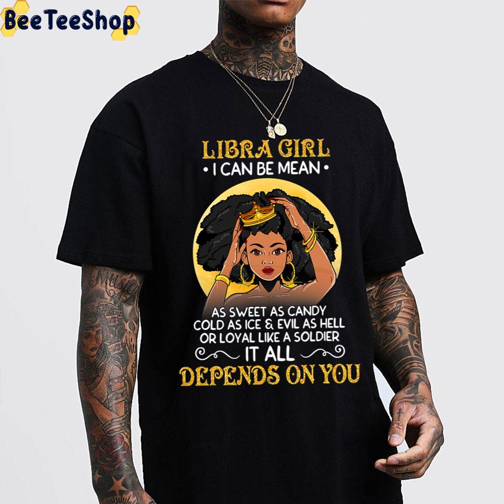 Libra Girls Black Queen September October Birthdays Trending Unisex T-Shirt Libra Girls Black Queen September October Birthdays Trending Unisex T-Shirt