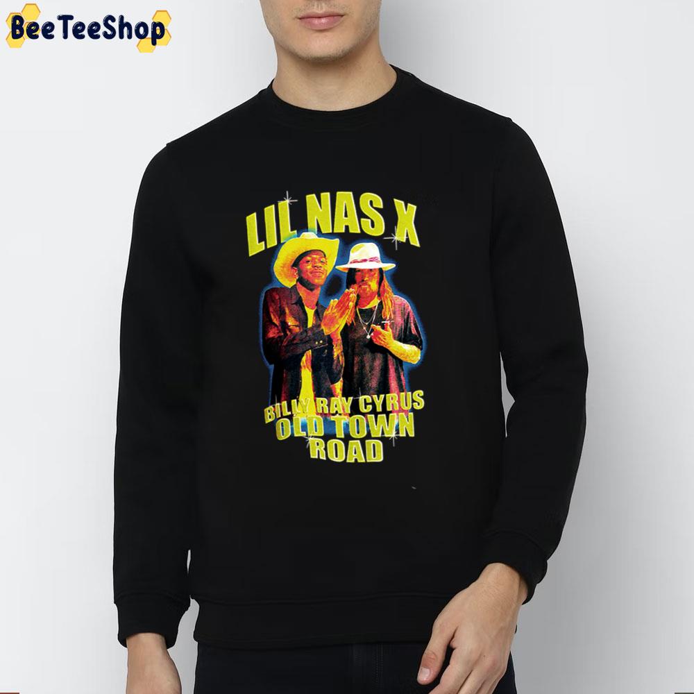 Lil Nas X Billy Ray Cryrus Old Town Road Trending Unisex T-Shirt Lil Nas X Billy Ray Cryrus Old Town Road Trending Unisex T-Shirt