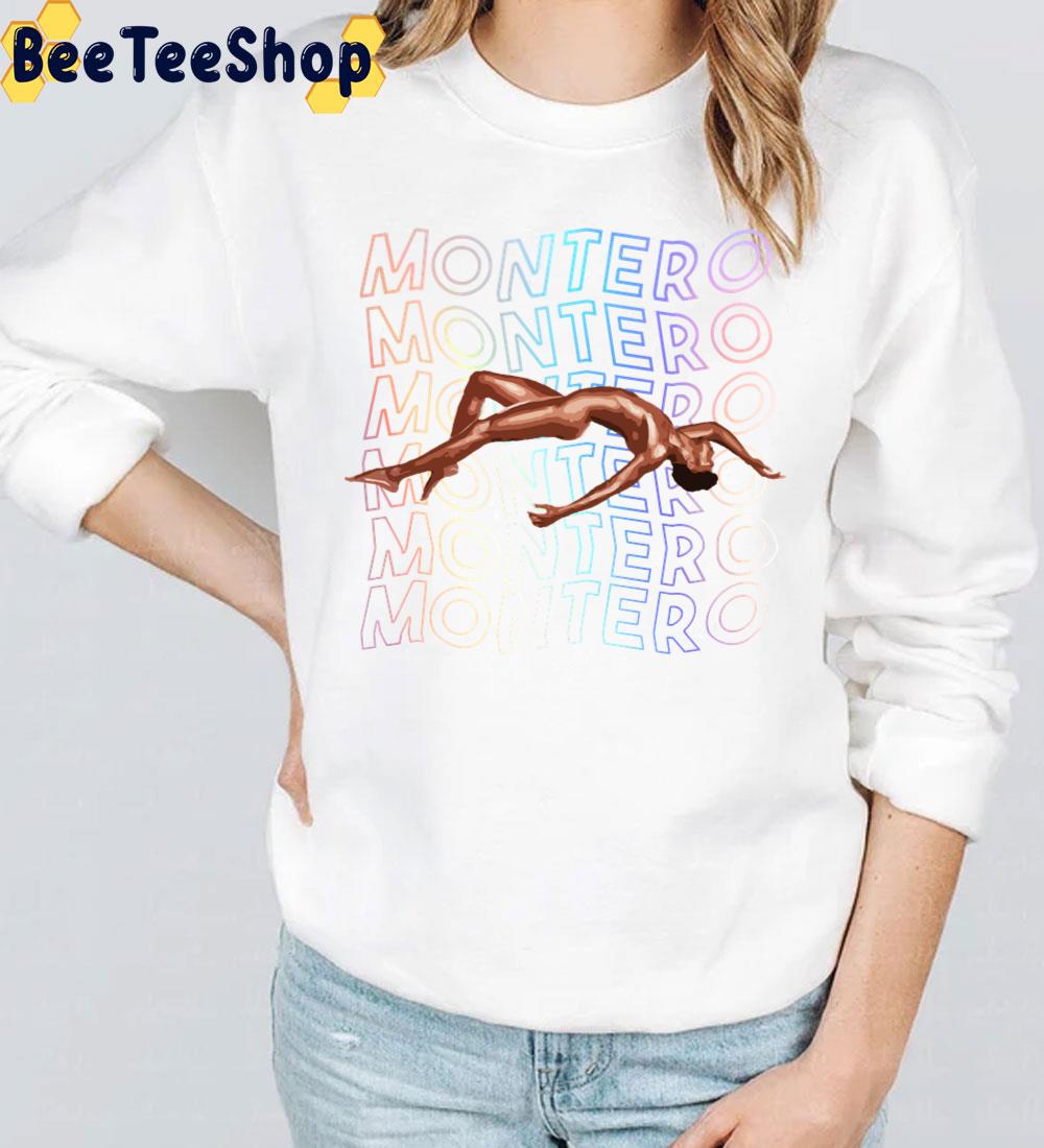 Lil Nas X Montero Text Rainbow Trending Unisex T-Shirt Lil Nas X Montero Text Rainbow Trending Unisex T-Shirt