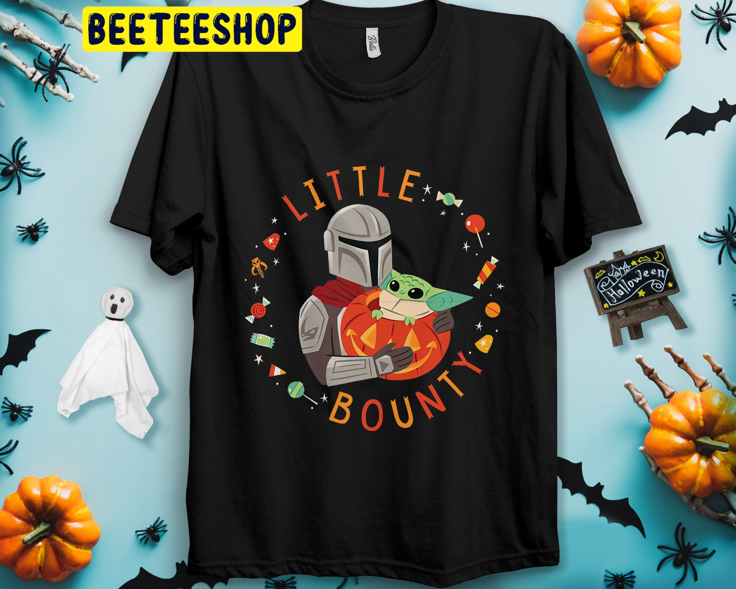 Little Bounty Star Wars The Mandalorian Grogu Halloween Unisex T-Shirt Little Bounty Star Wars The Mandalorian Grogu Halloween Unisex T-Shirt