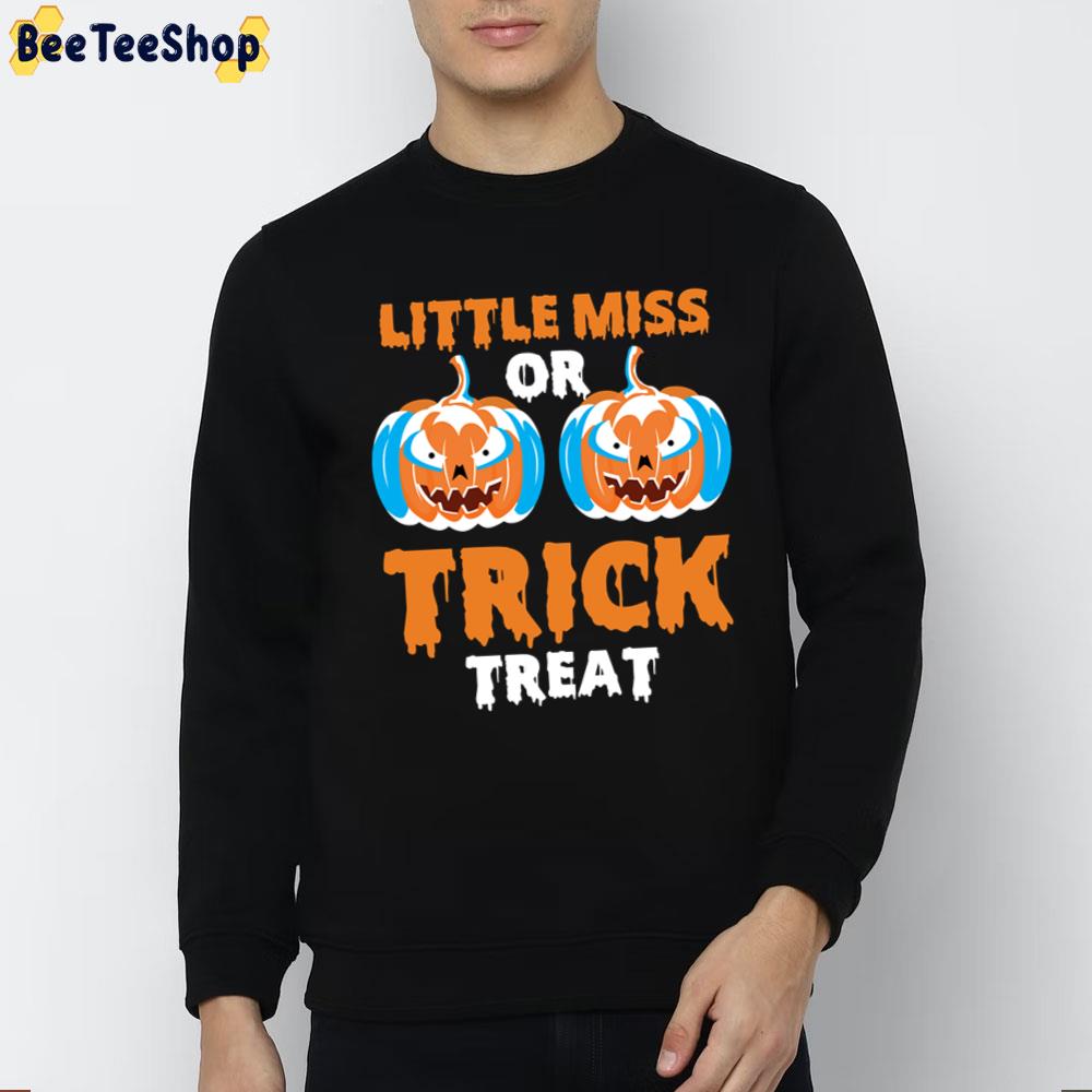 Little Miss Trick Or Treat Pumpkin Trending Unisex T-Shirt Little Miss Trick Or Treat Pumpkin Trending Unisex T-Shirt