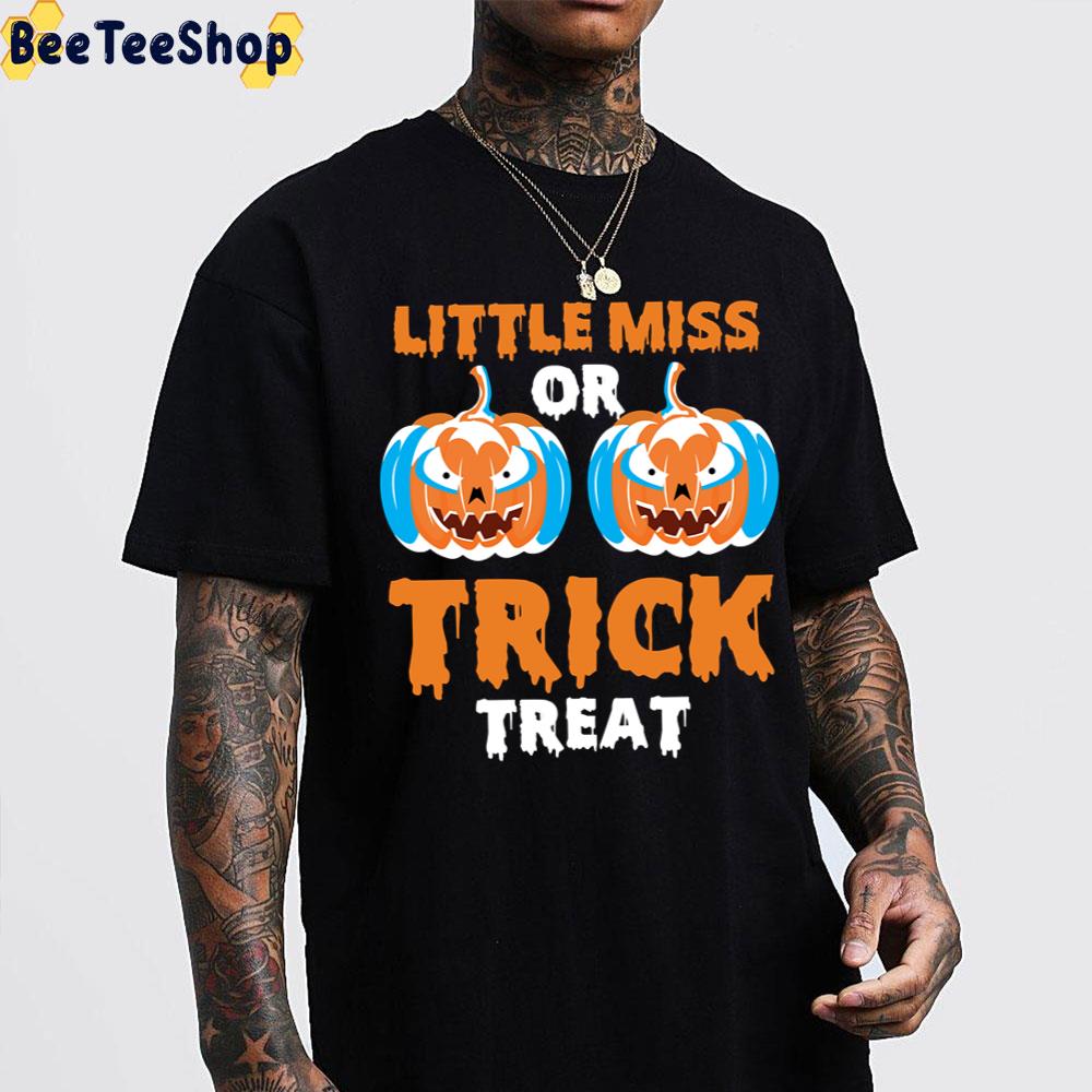 Little Miss Trick Or Treat Pumpkin Trending Unisex T-Shirt Little Miss Trick Or Treat Pumpkin Trending Unisex T-Shirt