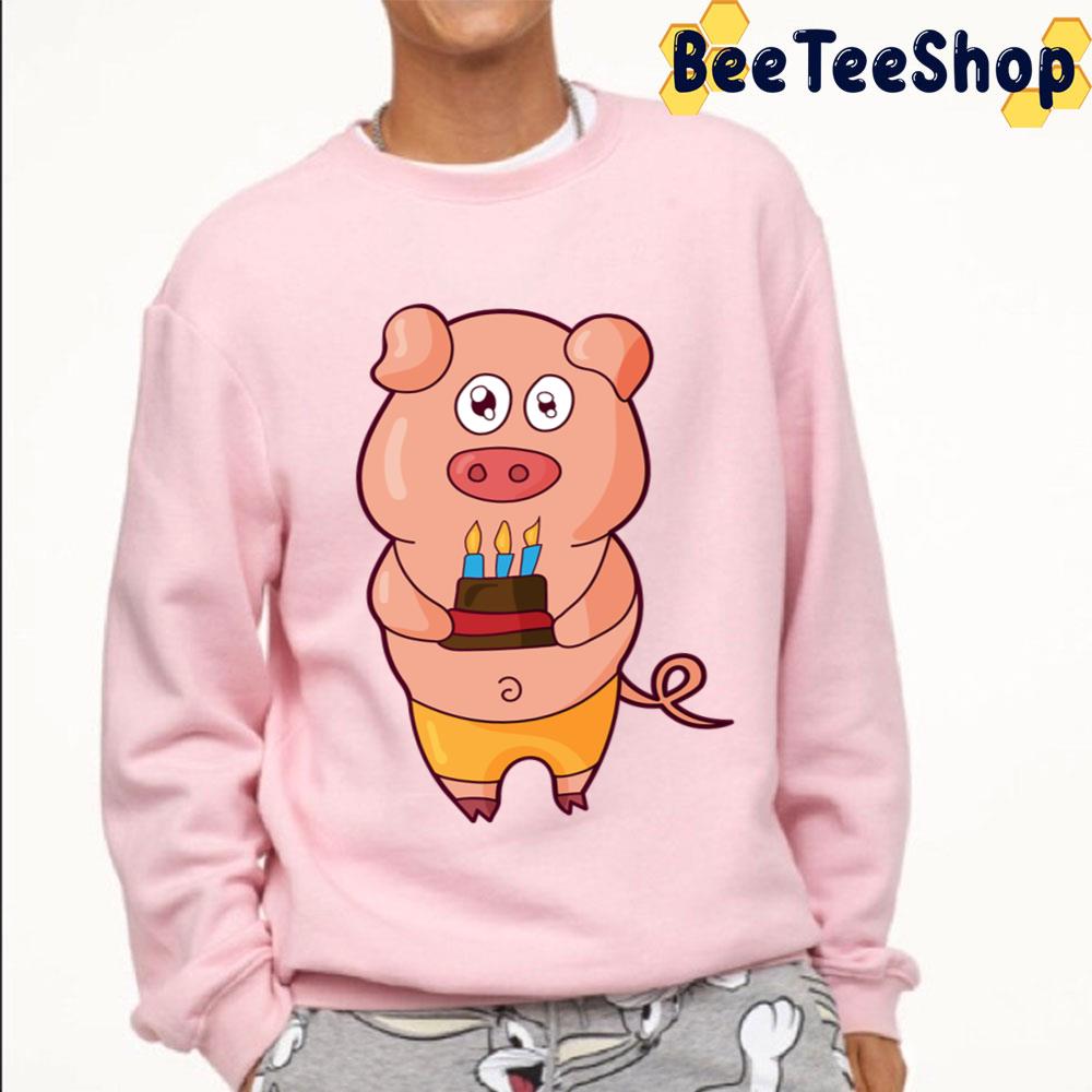 Little Piggy With Cake Trending Unisex T-Shirt Little Piggy With Cake Trending Unisex T-Shirt