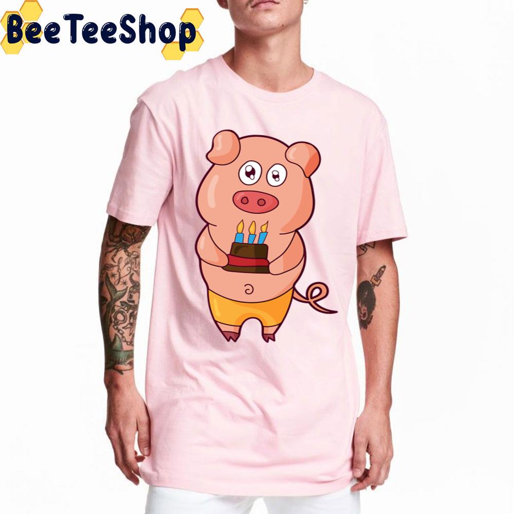 Little Piggy With Cake Trending Unisex T-Shirt Little Piggy With Cake Trending Unisex T-Shirt