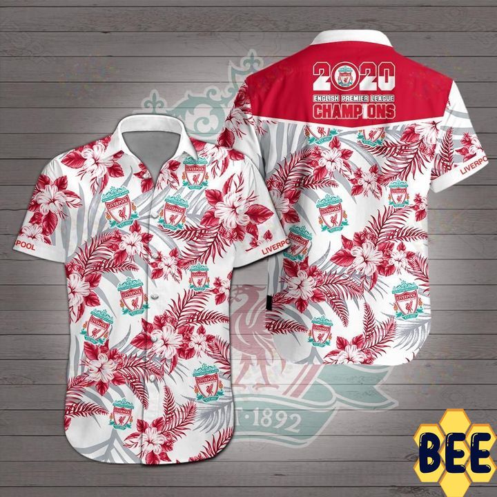 Liverpool Tropical Flower Trending Hawaiian Shirt Liverpool Tropical Flower Trending Hawaiian Shirt