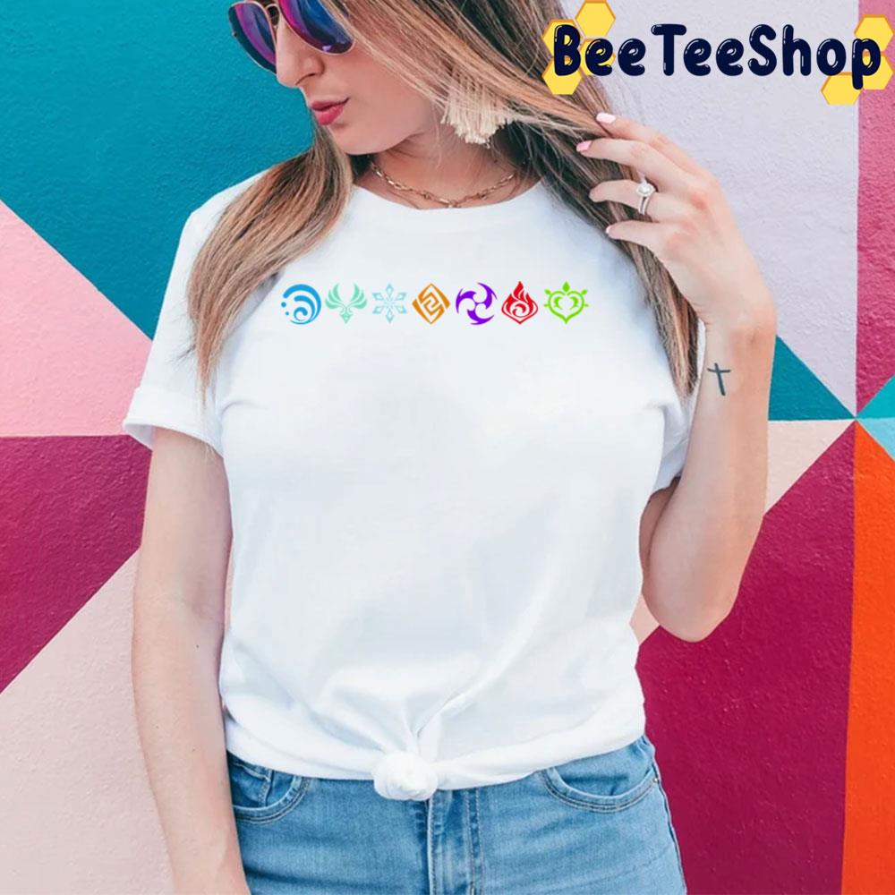 Logo Genshin Impact Game Trending Unisex T-Shirt Logo Genshin Impact Game Trending Unisex T-Shirt