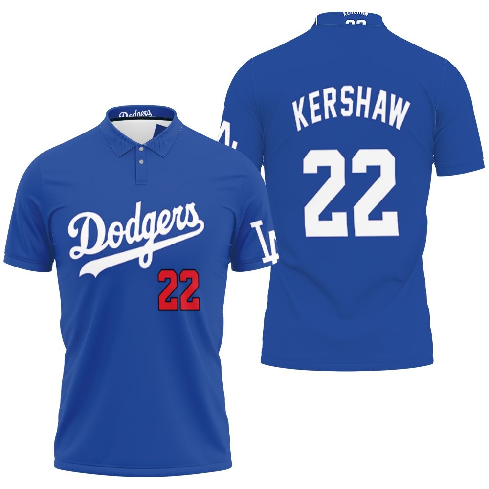 Los Angeles Dodgers Clayton Kershaw 22 2020 Mlb Navy Blue Jersey Inspired 3D All Over Print Polo Shirt Los Angeles Dodgers Clayton Kershaw 22 2020 Mlb Navy Blue Jersey Inspired 3D All Over Print Polo Shirt