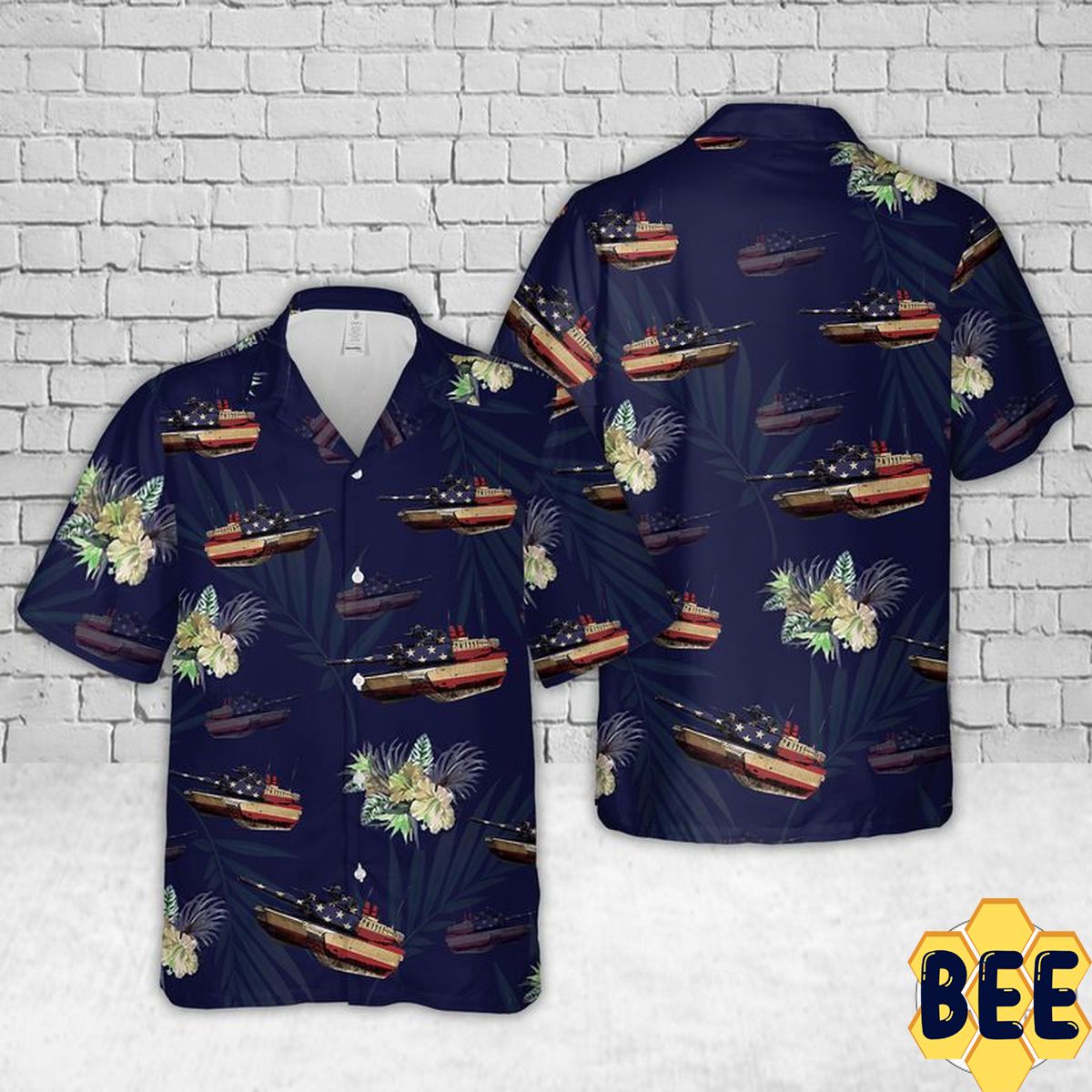 M1 Abrams Tank Tropical Trending Hawaiian Shirt M1 Abrams Tank Tropical Trending Hawaiian Shirt
