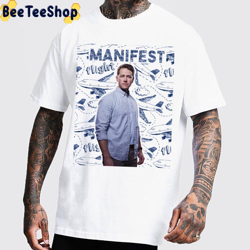 Manifest Ben Stone Poster With Flights And Planes Pattern Background Trending Unisex T-Shirt Manifest Ben Stone Poster With Flights And Planes Pattern Background Trending Unisex T-Shirt