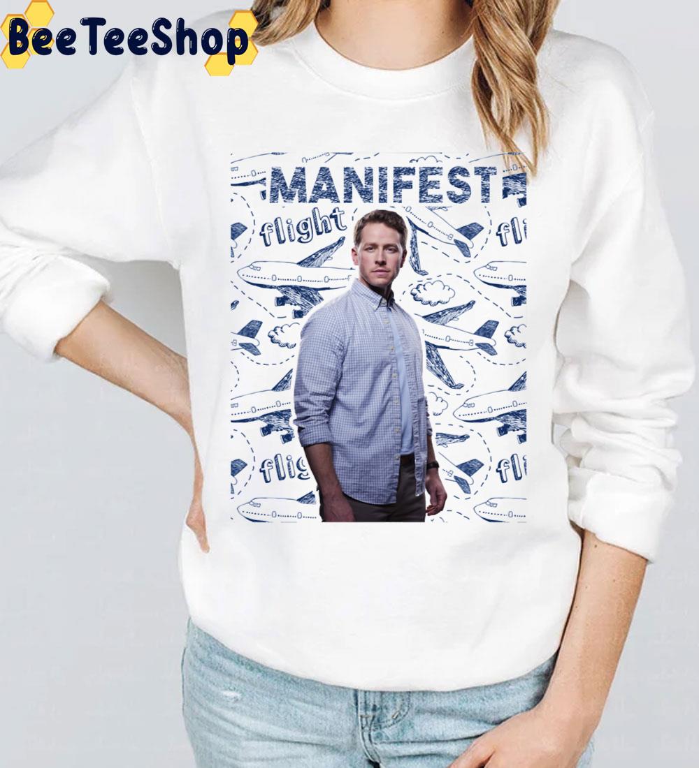 Manifest Ben Stone Poster With Flights And Planes Pattern Background Trending Unisex T-Shirt Manifest Ben Stone Poster With Flights And Planes Pattern Background Trending Unisex T-Shirt