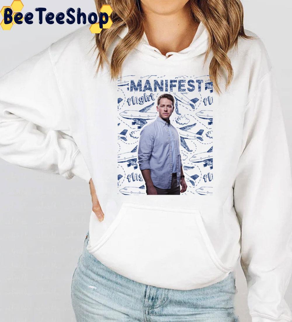 Manifest Ben Stone Poster With Flights And Planes Pattern Background Trending Unisex T-Shirt Manifest Ben Stone Poster With Flights And Planes Pattern Background Trending Unisex T-Shirt