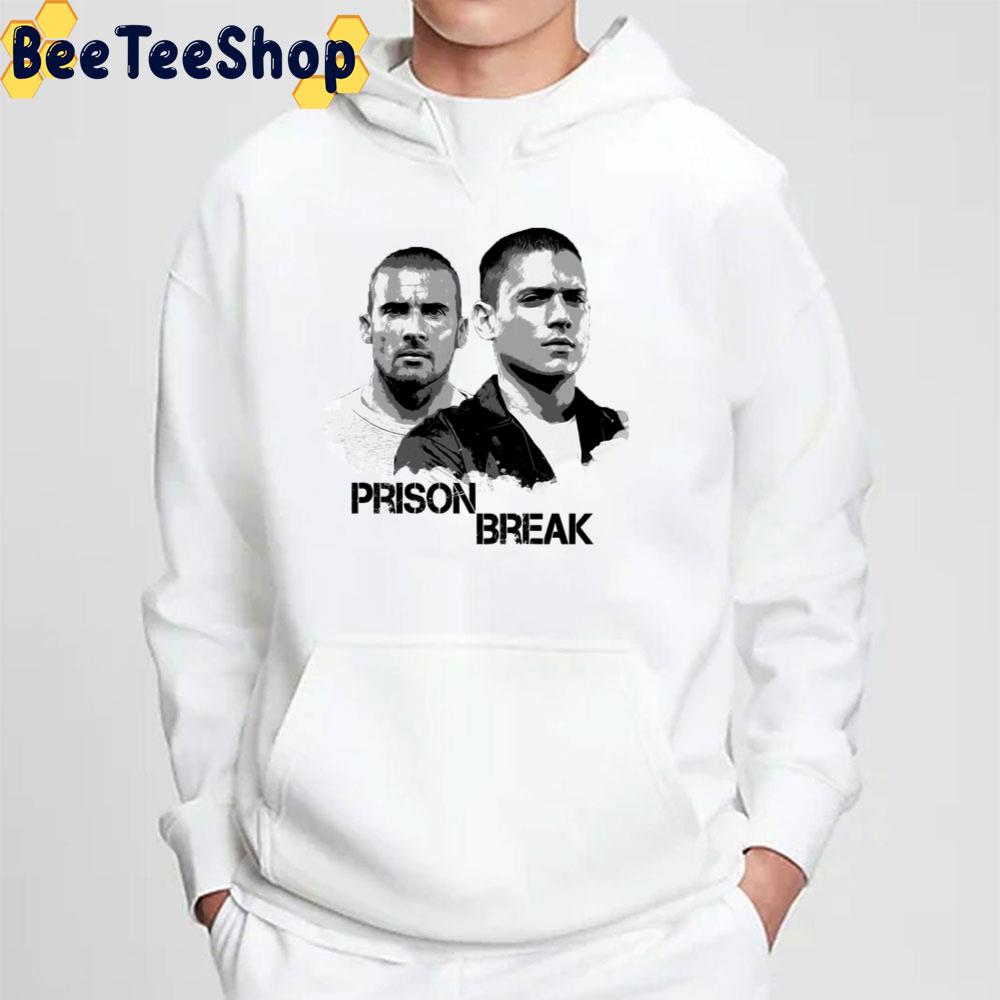 Michael And Lincoln Prison Break Illustration Unisex T-Shirt Michael And Lincoln Prison Break Illustration Unisex T-Shirt