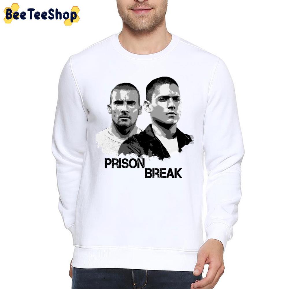 Michael And Lincoln Prison Break Illustration Unisex T-Shirt Michael And Lincoln Prison Break Illustration Unisex T-Shirt