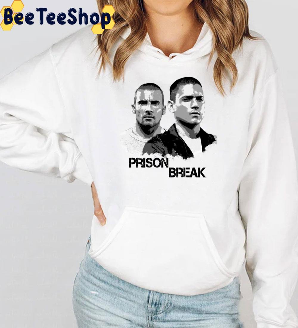 Michael And Lincoln Prison Break Illustration Unisex T-Shirt Michael And Lincoln Prison Break Illustration Unisex T-Shirt