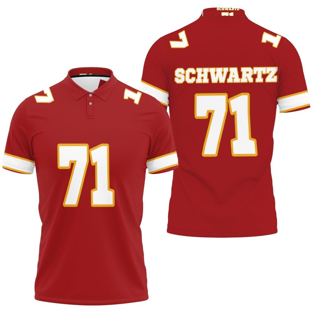 Mitchell Schwartz Kannas City Jersey Inspired Style 3D All Over Print Polo Shirt Mitchell Schwartz Kannas City Jersey Inspired Style 3D All Over Print Polo Shirt