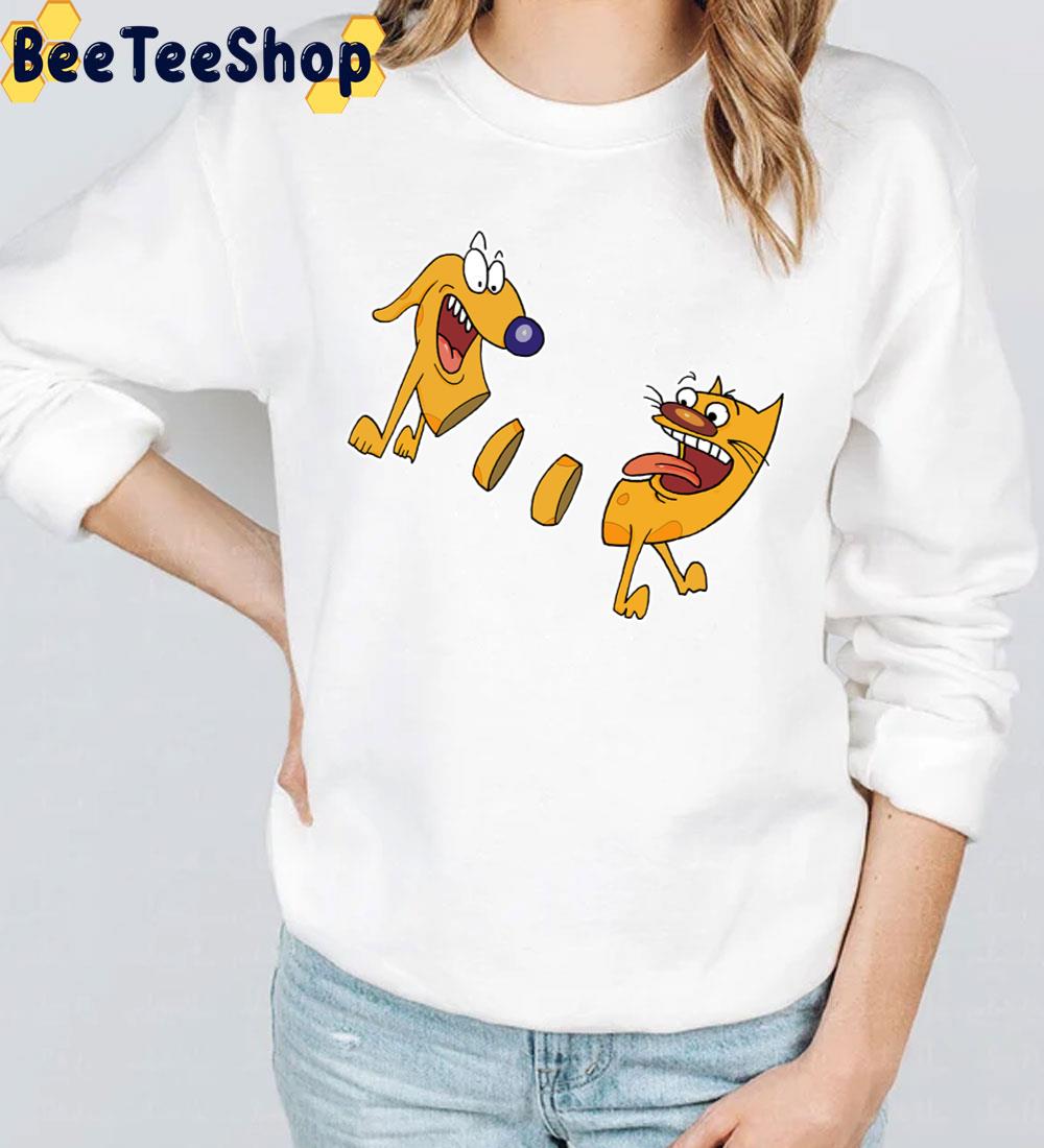 Movie Funny Catdog Cartoon Cute Colors Trending Unisex T-Shirt Movie Funny Catdog Cartoon Cute Colors Trending Unisex T-Shirt