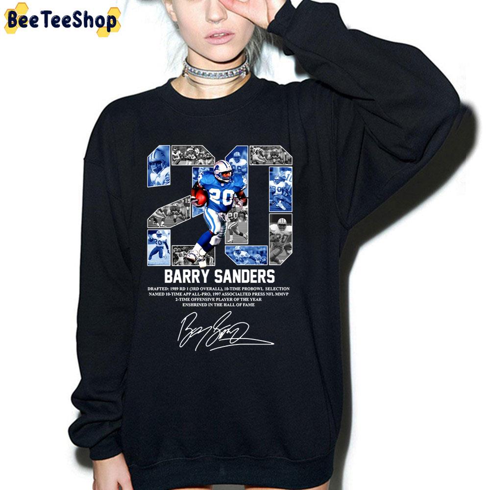 Muadatee Bárrý Sanders 20 Detroit Lions Signature Designs Unisex T-Shirt Muadatee Bárrý Sanders 20 Detroit Lions Signature Designs Unisex T-Shirt