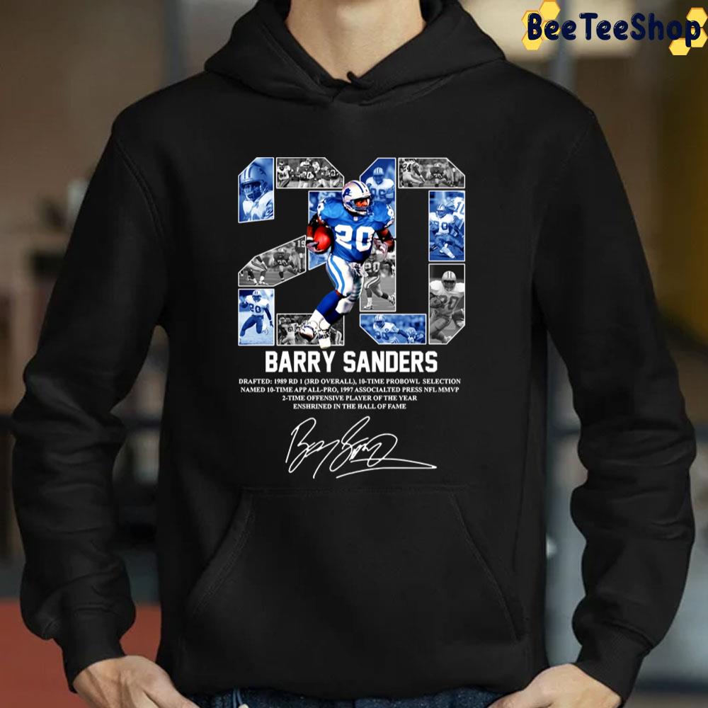 Muadatee Bárrý Sanders 20 Detroit Lions Signature Designs Unisex T-Shirt Muadatee Bárrý Sanders 20 Detroit Lions Signature Designs Unisex T-Shirt