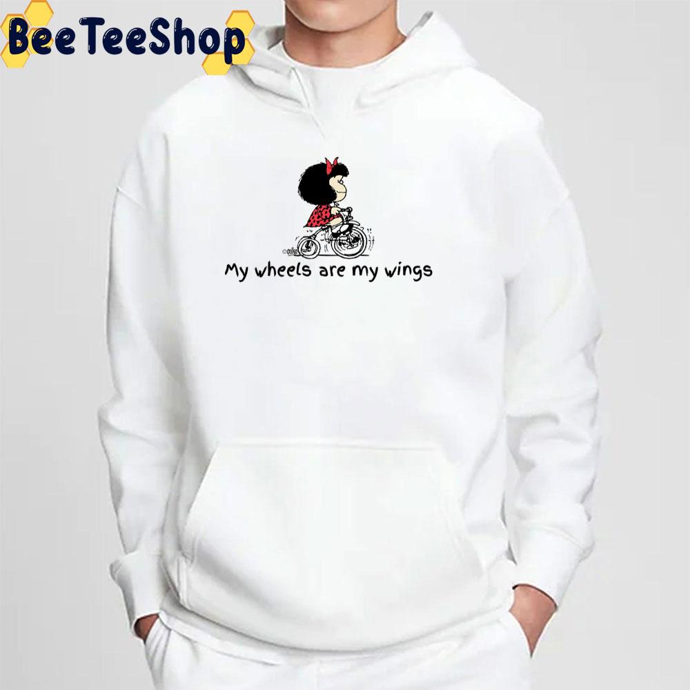 My Wheels Are My Wings Mafalda By Bike Unisex T-Shirt My Wheels Are My Wings Mafalda By Bike Unisex T-Shirt