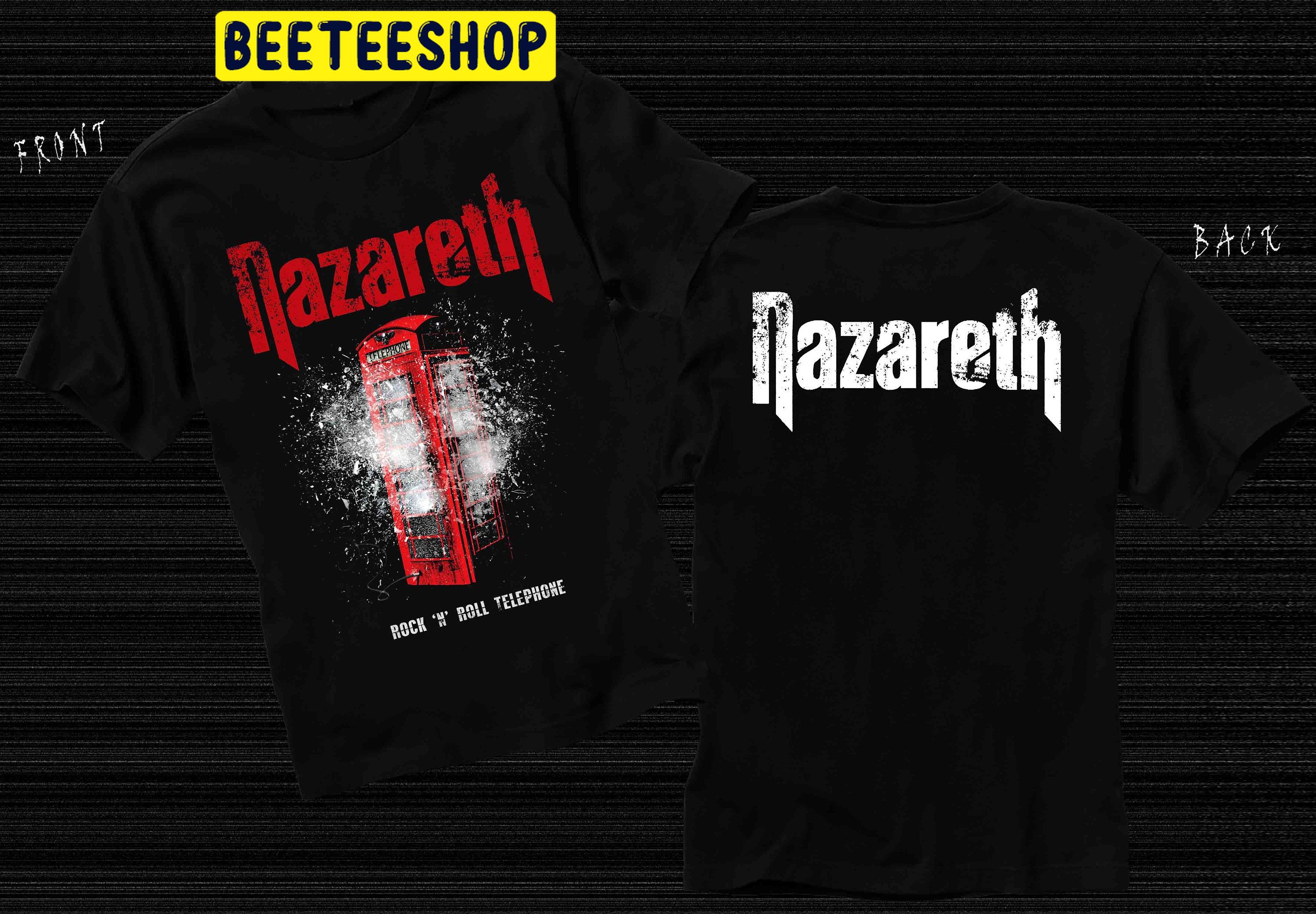 Nazareth Rock N Roll Telephone Double Side Unisex T-Shirt