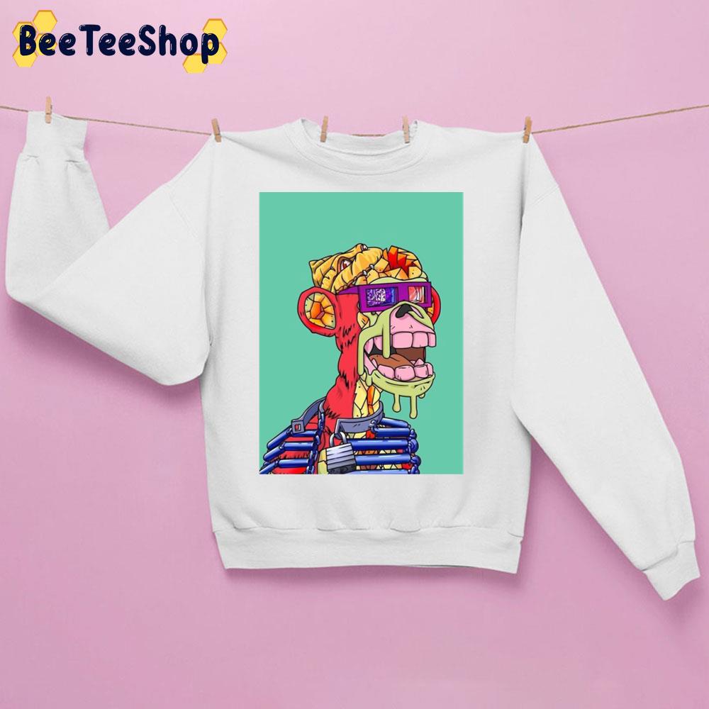 Nft Doodle Monkey Lock Trending Unisex Sweatshirt Nft Doodle Monkey Lock Trending Unisex Sweatshirt
