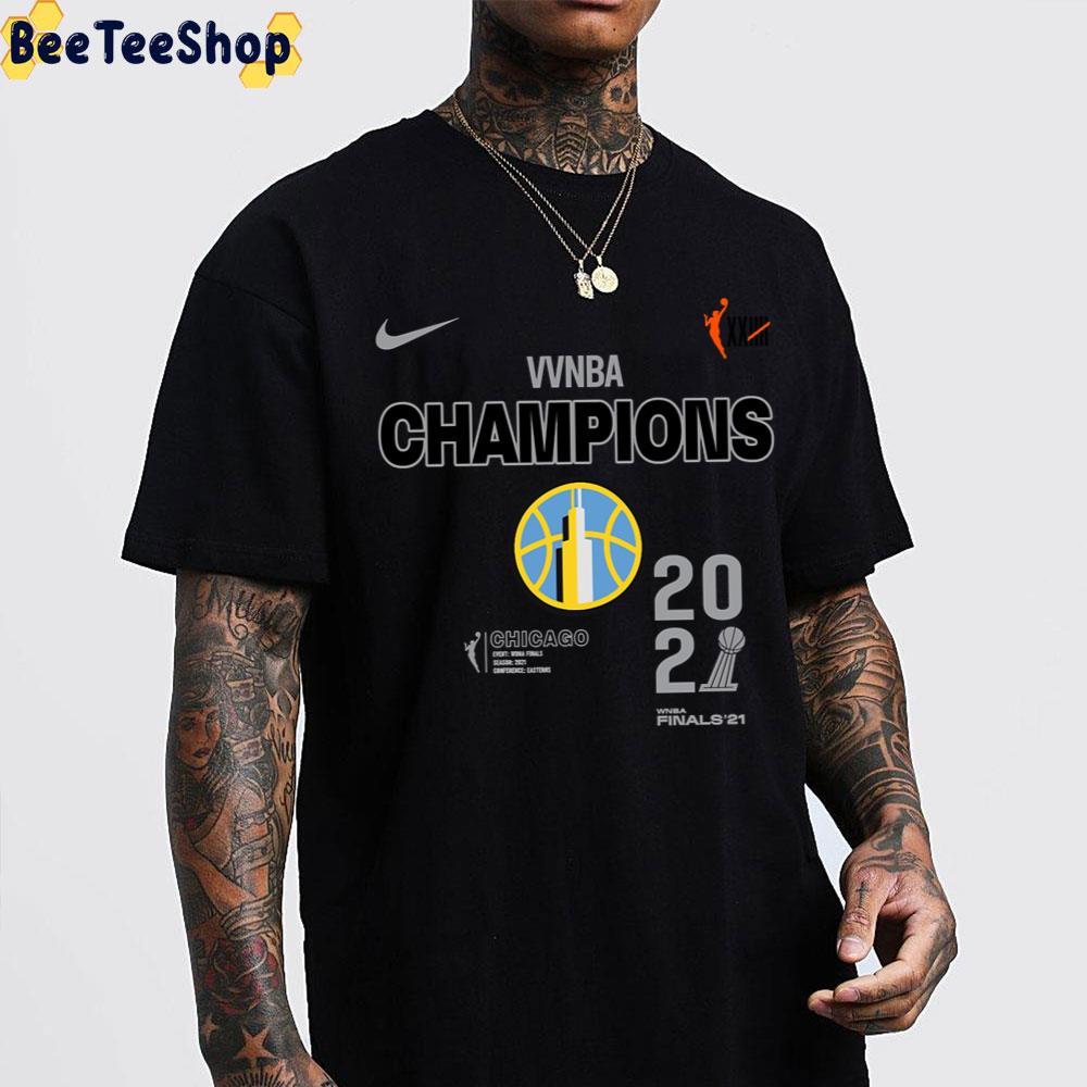 Nike Chicago Sky Champions 2021 Wnba Basketball Unisex T-Shirt Nike Chicago Sky Champions 2021 Wnba Basketball Unisex T-Shirt