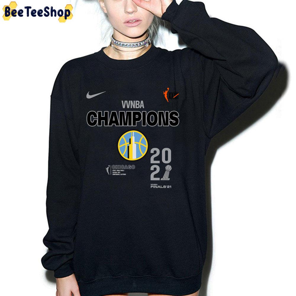 Nike Chicago Sky Champions 2021 Wnba Basketball Unisex T-Shirt Nike Chicago Sky Champions 2021 Wnba Basketball Unisex T-Shirt