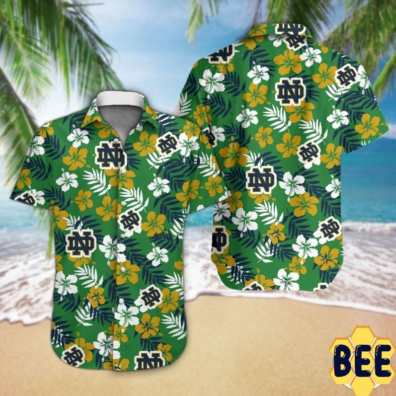 Notre Dame Fighting Irish Football Trending Hawaiian Shirt Notre Dame Fighting Irish Football Trending Hawaiian Shirt