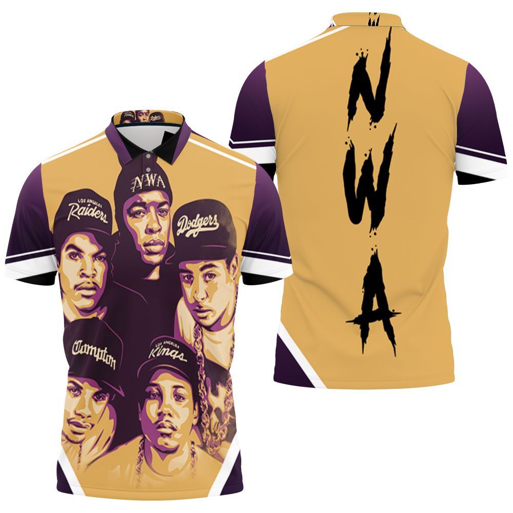N.w.a Legendary Rappers 3D All Over Print Polo Shirt N.w.a Legendary Rappers 3D All Over Print Polo Shirt