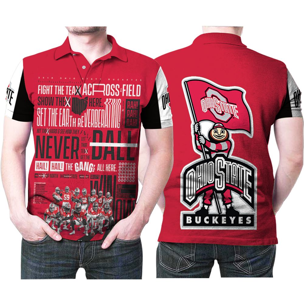 Ohio State Buckeyes Fight The Team Across The Field Football University Polo Shirt Ohio State Buckeyes Fight The Team Across The Field Football University Polo Shirt