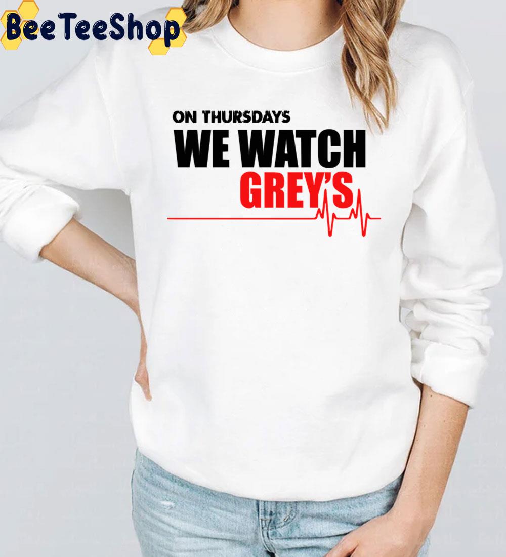 On Thursdays We Watch Grey's Unisex T-Shirt On Thursdays We Watch Grey's Unisex T-Shirt