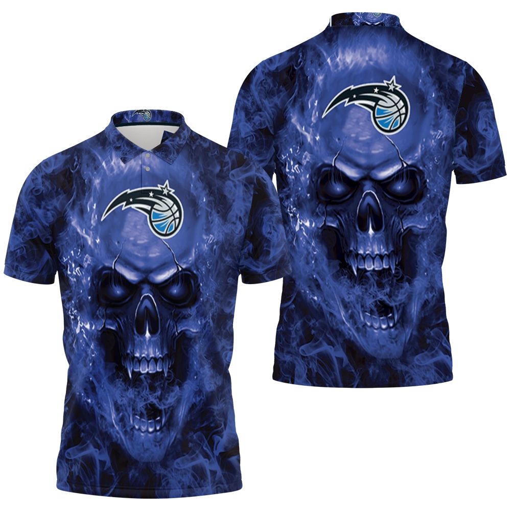 Orlando Magic Nba Fans Skull 3D All Over Print Polo Shirt Orlando Magic Nba Fans Skull 3D All Over Print Polo Shirt
