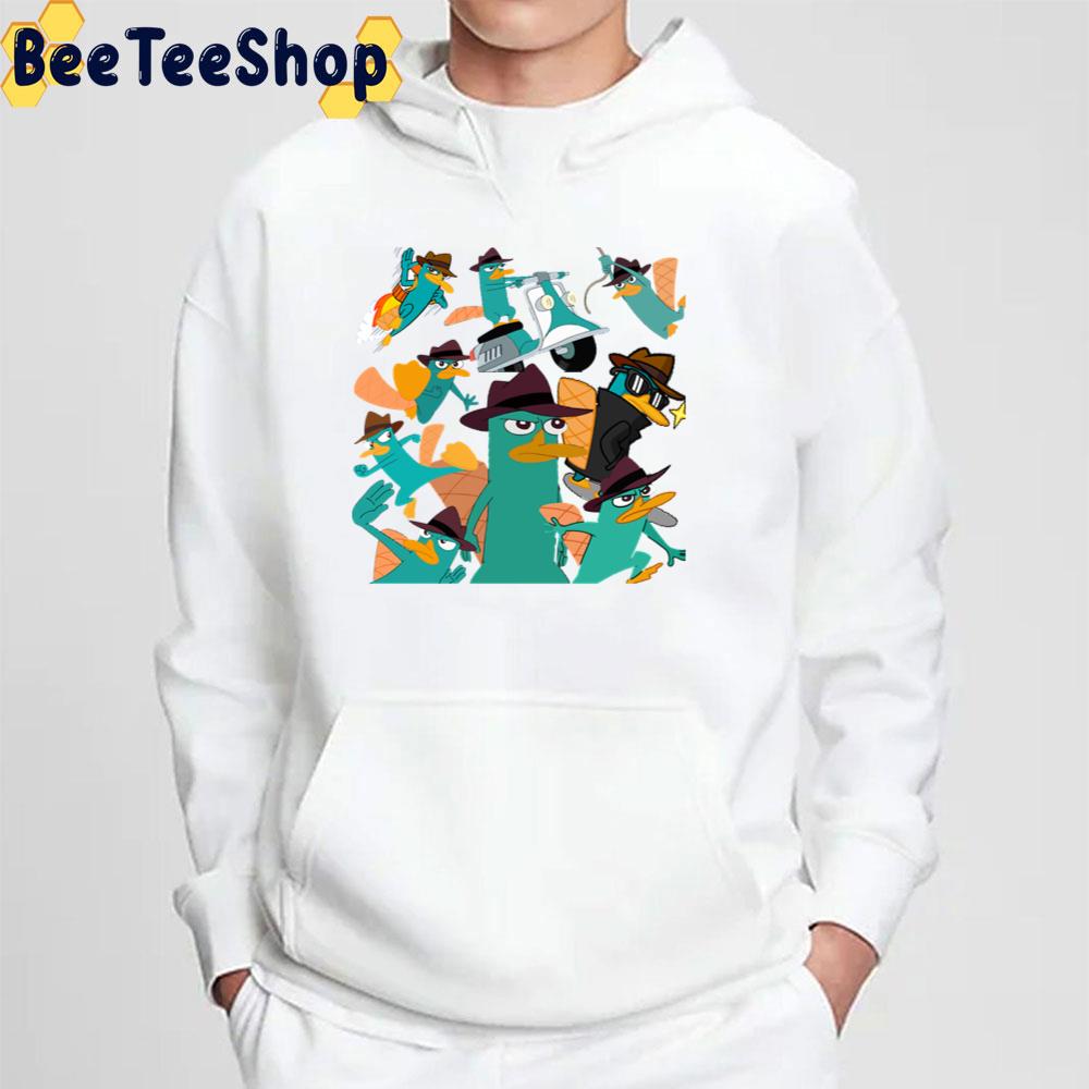 Perry The Platypus Phineas And Ferb Collage Design Trending Unisex T-Shirt Perry The Platypus Phineas And Ferb Collage Design Trending Unisex T-Shirt