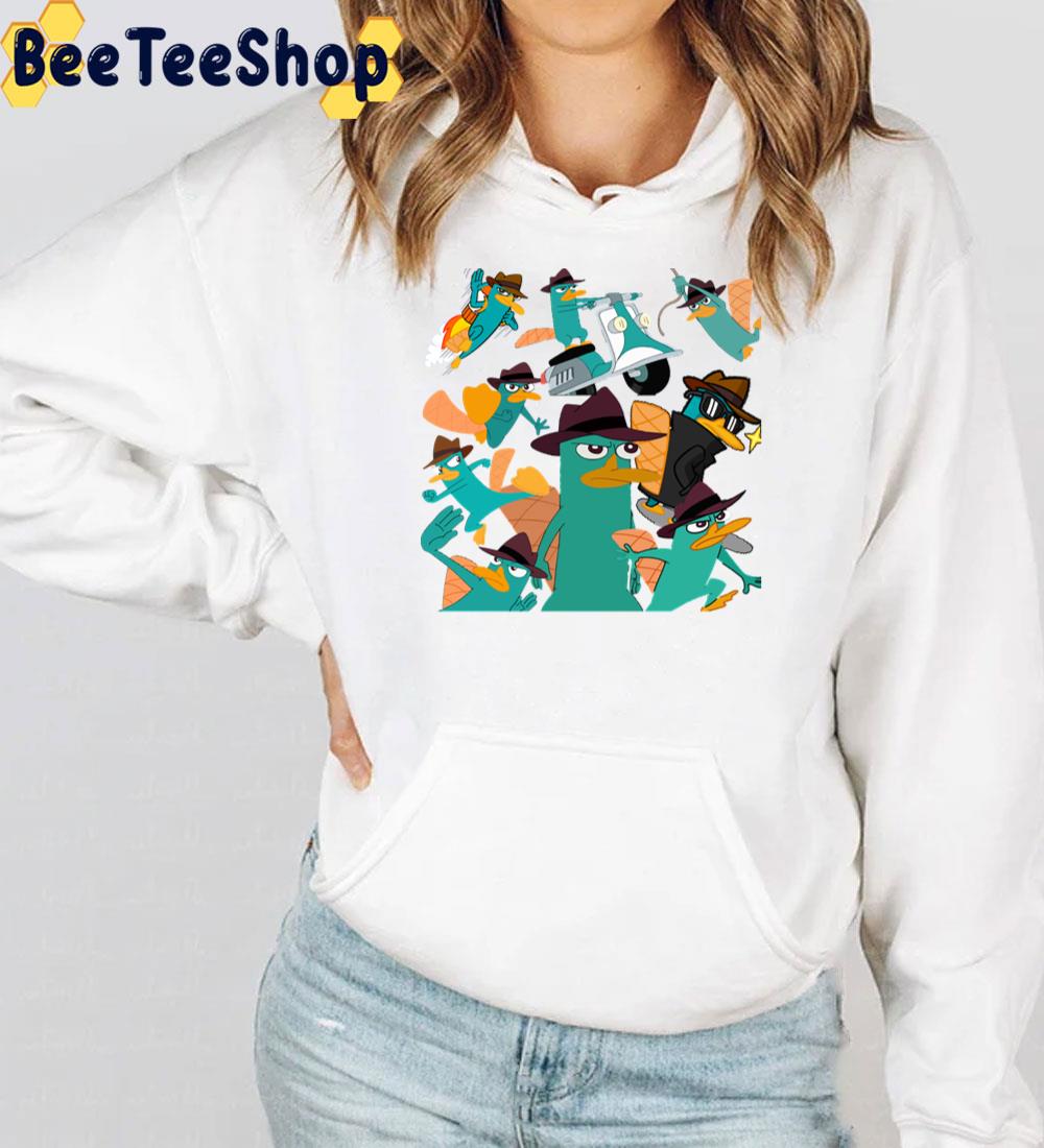 Perry The Platypus Phineas And Ferb Collage Design Trending Unisex T-Shirt Perry The Platypus Phineas And Ferb Collage Design Trending Unisex T-Shirt