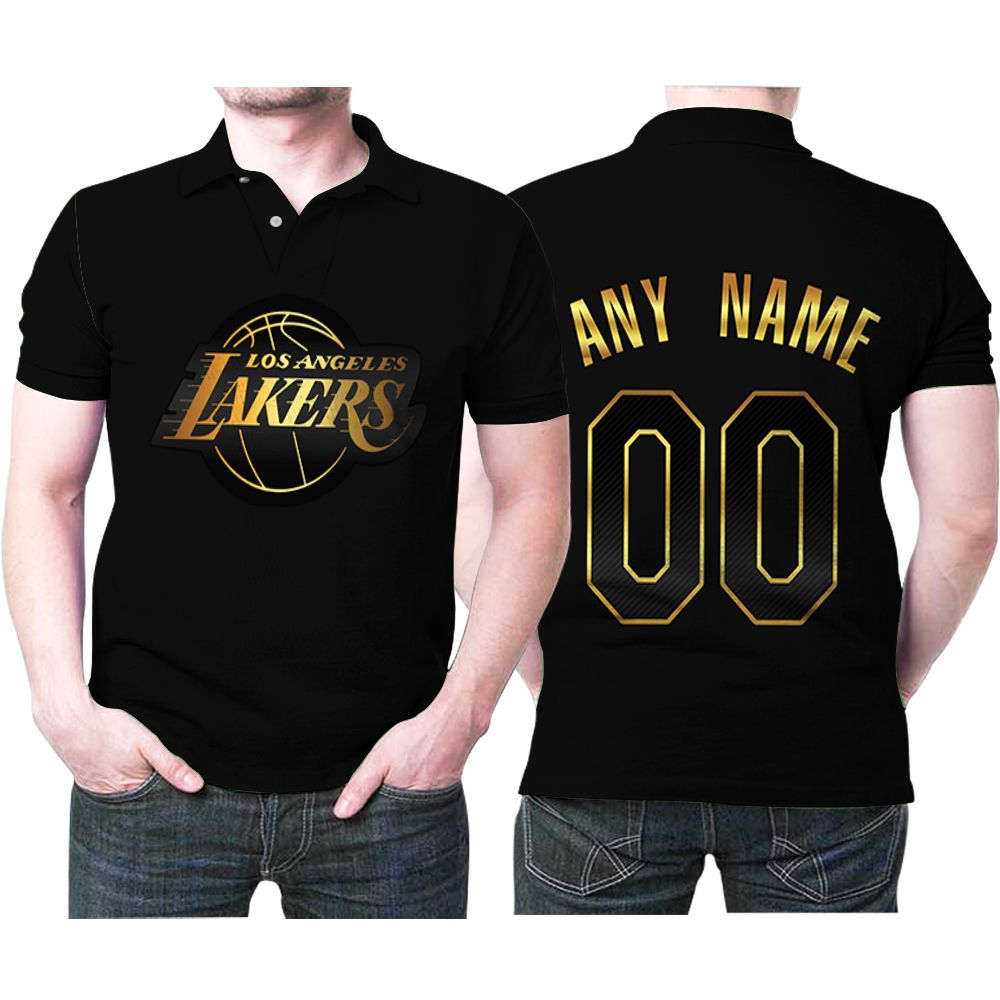 Personalized Los Angeles Lakers Any Name 00 Golden Edition Black Jersey Inspired Style 3D All Over Print Polo Shirt Personalized Los Angeles Lakers Any Name 00 Golden Edition Black Jersey Inspired Style 3D All Over Print Polo Shirt