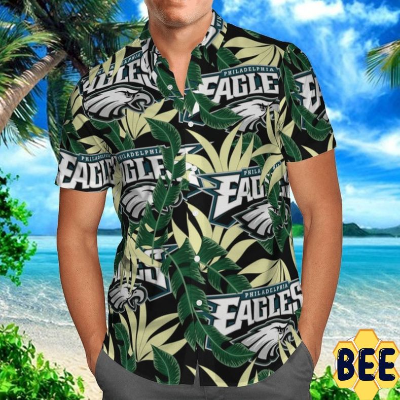 Philadelphia Eagles Tropical Flower Trending Hawaiian Shirt Philadelphia Eagles Tropical Flower Trending Hawaiian Shirt