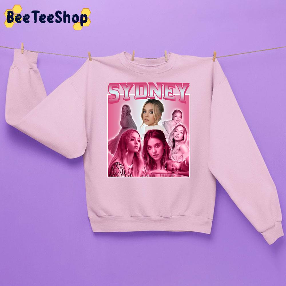 Pink Vintage Art Sydney Sweeney Unisex Sweatshirt Pink Vintage Art Sydney Sweeney Unisex Sweatshirt