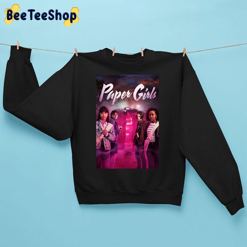 Pink Vintage Paper Girls Unisex Sweatshirt Pink Vintage Paper Girls Unisex Sweatshirt