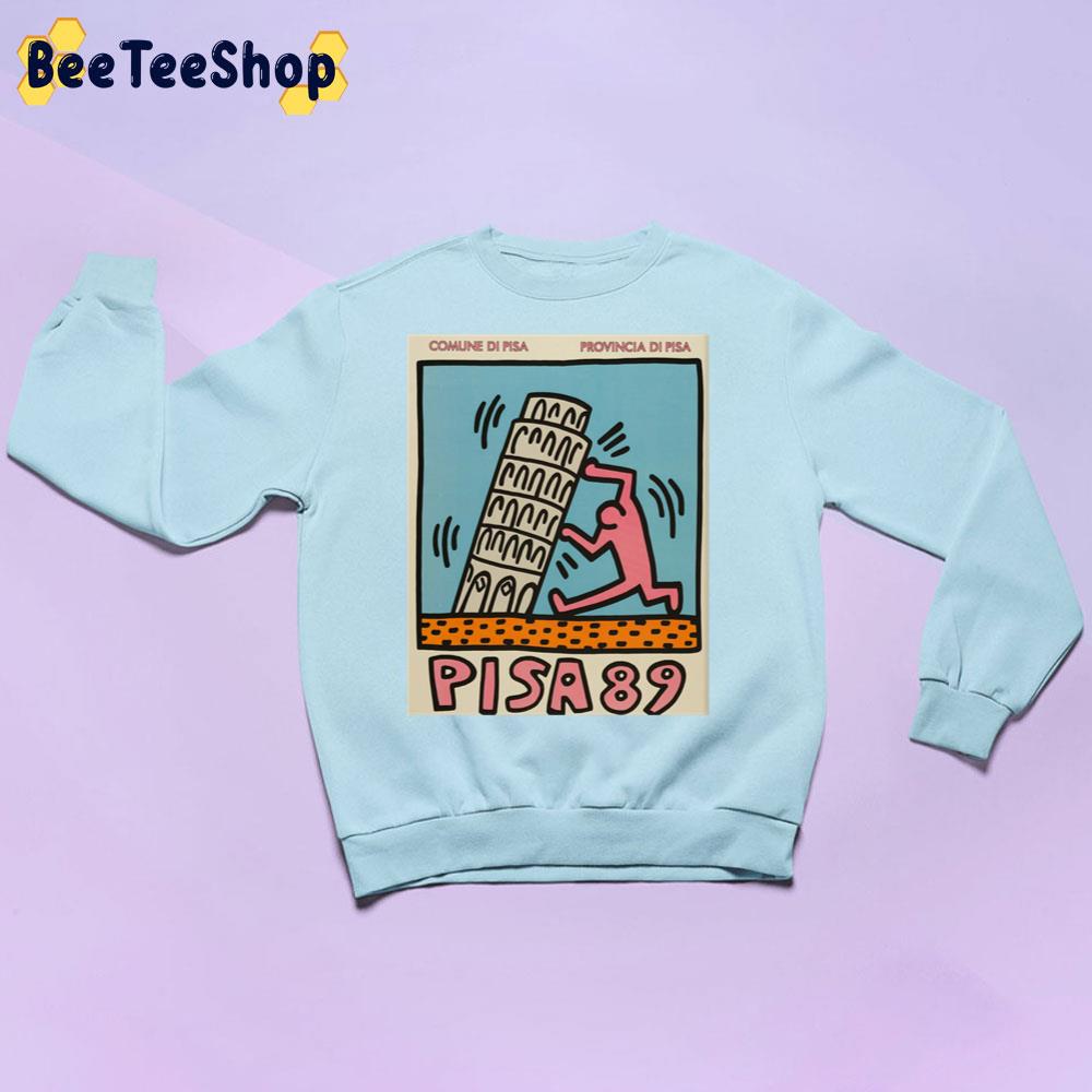Pisa 89 Keith Haring Vintage Art Unisex Sweatshirt Pisa 89 Keith Haring Vintage Art Unisex Sweatshirt