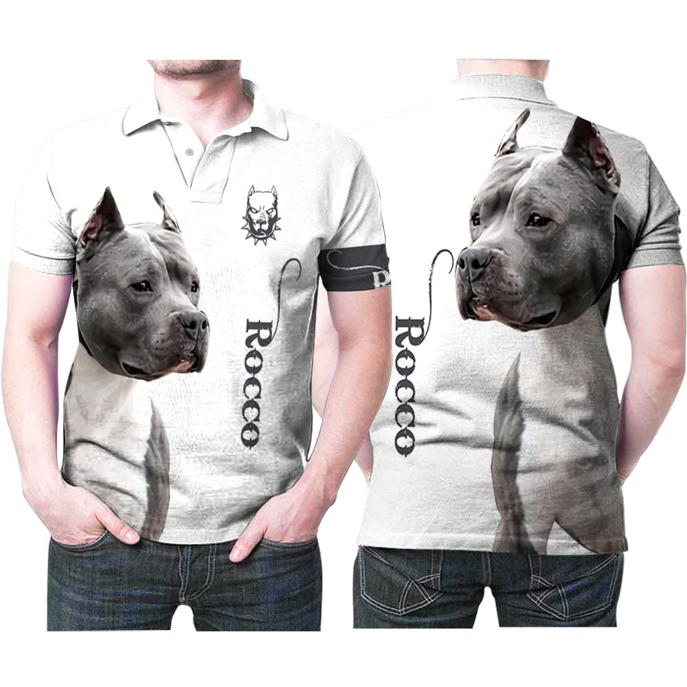Pitbull Rocco Documentary Film Personalized Custom Name 3D All Over Print Polo Shirt Pitbull Rocco Documentary Film Personalized Custom Name 3D All Over Print Polo Shirt