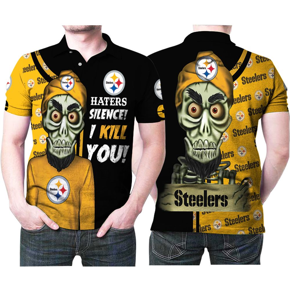 Pittsburgh Steelers The Dead Terrorist Haters Silence I Kill You Printed 3D All Over Print Polo Shirt Pittsburgh Steelers The Dead Terrorist Haters Silence I Kill You Printed 3D All Over Print Polo Shirt