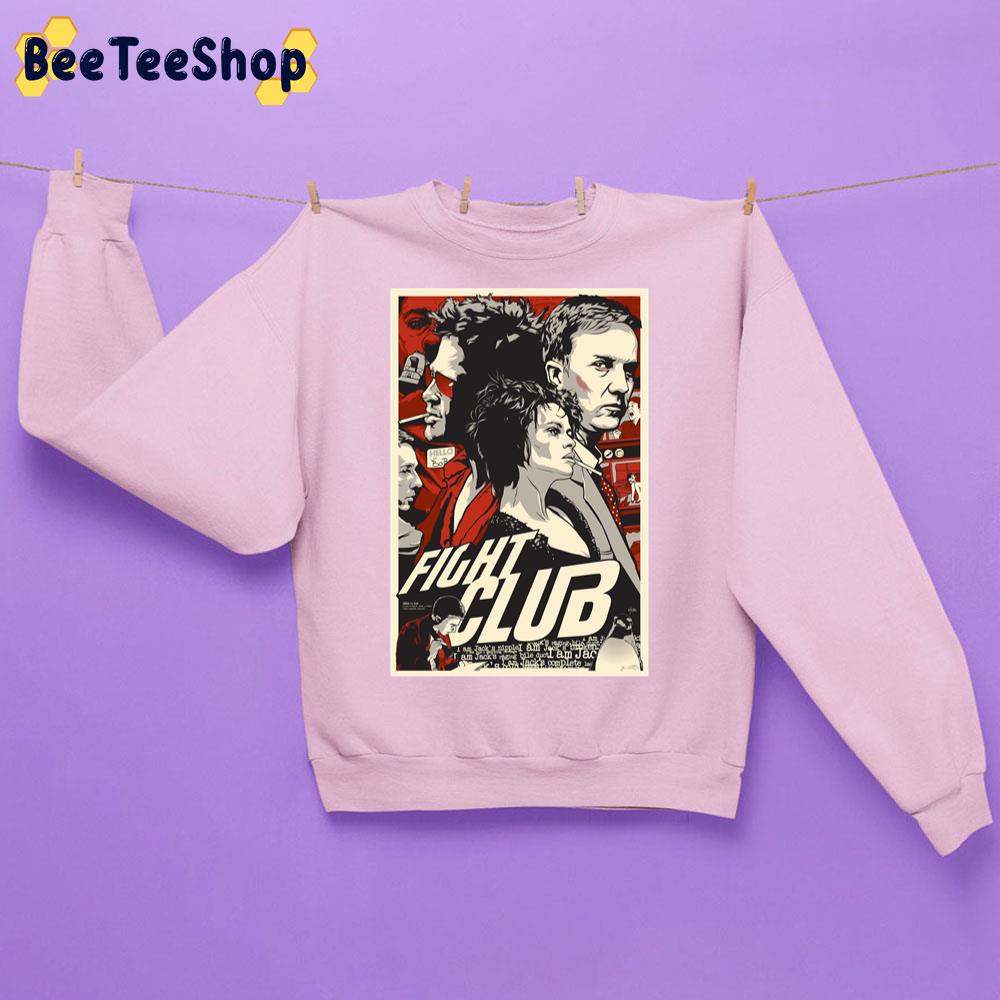 Pop Art Fight Club Brad Pitt Unisex Sweatshirt Pop Art Fight Club Brad Pitt Unisex Sweatshirt