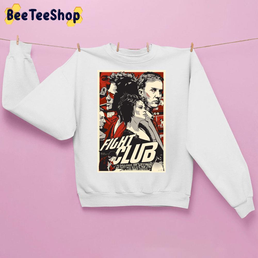 Pop Art Fight Club Brad Pitt Unisex Sweatshirt Pop Art Fight Club Brad Pitt Unisex Sweatshirt