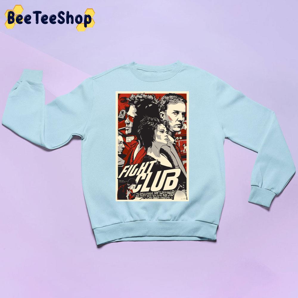 Pop Art Fight Club Brad Pitt Unisex Sweatshirt Pop Art Fight Club Brad Pitt Unisex Sweatshirt